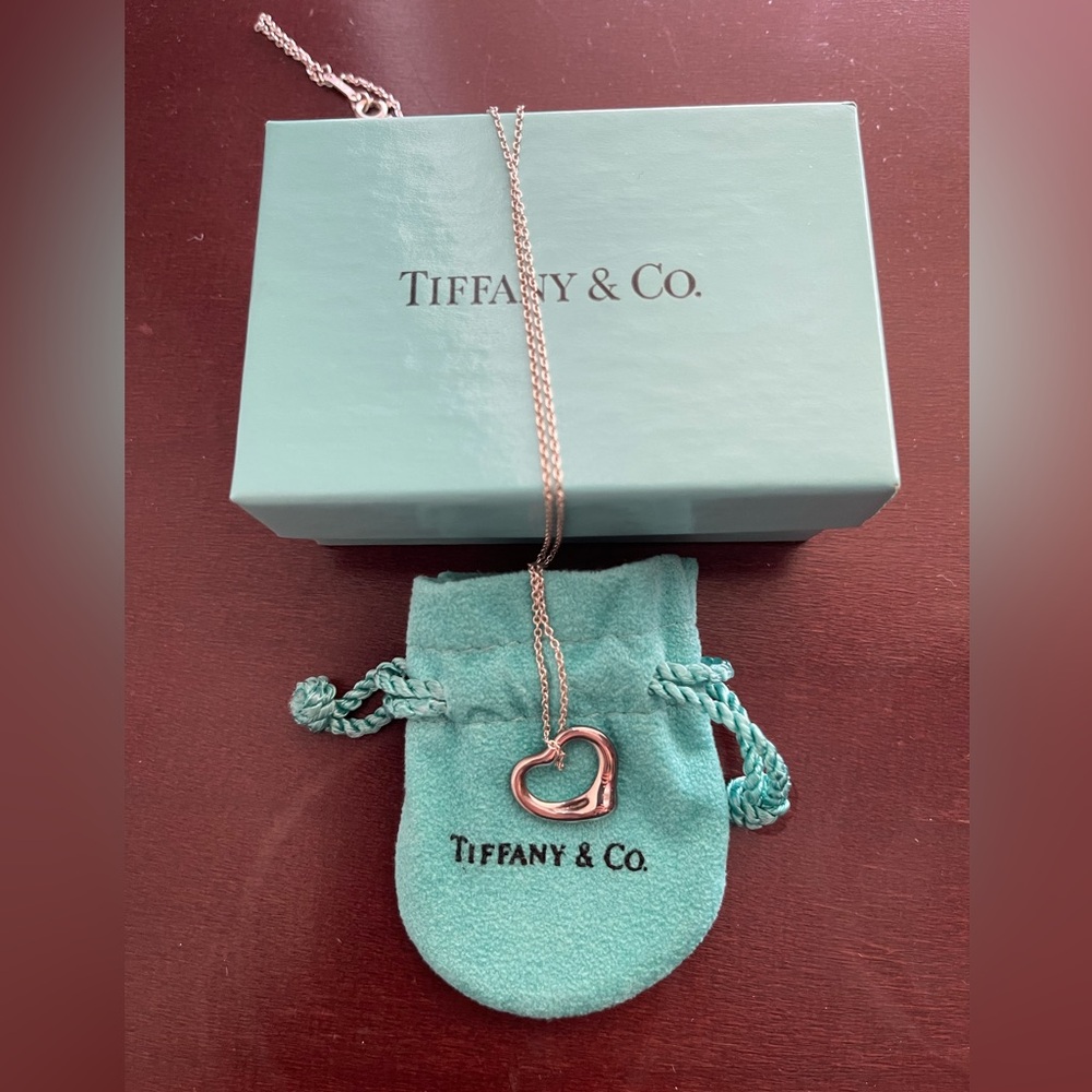 Tiffany Open Heart Pendant in Sterling Silver